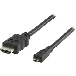 Valueline Καλώδιο HDMI 1.4 HDMI Male to Micro HDMI Male 2m Black