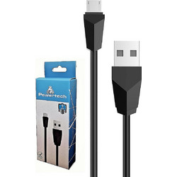 Powertech CAB-U081 USB A 2.0 Cable Male To Micro USB B Black 1m PTR-0025