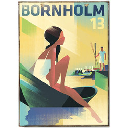 Πινακάκι με travel poster 20x30 εκ