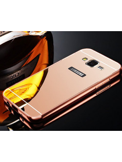 Samsung Galaxy S7 Edge G935F - Σκληρή Θήκη TPU Gel Καθρέπτης Ρόζ Χρυσό (ΟΕΜ)