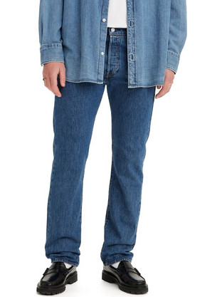 Levi's 501(R) Original Ανδρικό Τζιν Παντελόνι Κανονική Εφαρμογή Μπλε 00501-0114