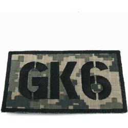King Arms Seal Team GK6 Callsign Embroidery Patch - ACU