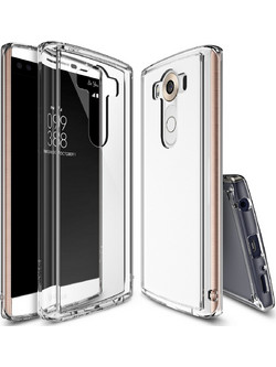 Ringke (Fusion) Διάφανη Θήκη LG V10 με TPU Bumper + Screen Protector (RFSLGV10CR)