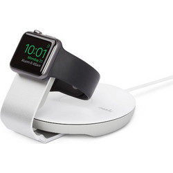 Moshi Βάση Φορτιστής και Travel Stand για Apple Watch Series 1, 2, 3, 4 - 38mm 42mm 44mm - ΛΕΥΚΟ ΑΣΗΜΙ - MO-99MO053101