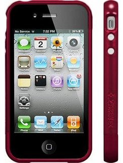 VOLTE-TEL ΘΗΚΗ IPHONE 4G/4S BUMPER 2 PCS + SCREEN PROTECTOR RED VOLTE-TEL