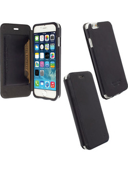 Krusell Kiruna Leather Flip Cover Black (iPhone 6s / 6)
