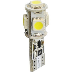 M-tech W5W / T10 LED Λευκό 5 SMD 12V 1τμχ