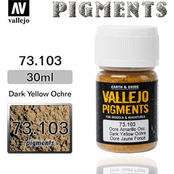 Vallejo Pigment 73.103 DARK YELLOW OCHRE