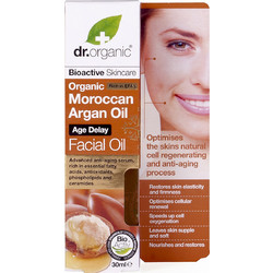 Dr. Organic Moroccan Argan Oil Age Delay Αντιγηραντικό Λάδι Προσώπου με Jojoba Βιταμίνη E & Argan 30ml