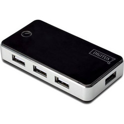 Digitus DA-70222 USB Hub 2.0 USB-A με 7 Θύρες USB-A & Εξωτερική Παροχή Ρεύματος