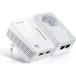 TP-Link TL-WPA4226KIT Powerline Διπλό Kit για Ασύρματη Σύνδεση WiFi 4 με 2 Θύρες Ethernet & Passthrough Πρίζα