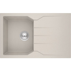 Sanitec Ultra Granite 807 Ένθετος Νεροχύτης Γρανίτη Αντιστρεφόμενος Ματ Sabbia 79x50cm