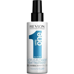 Revlon Uniq One Lotus Flower Spray Μαλλιών για Όγκο Προστασία Χρώματος Επανόρθωση Φριζάρισμα & Ψαλίδα 150ml