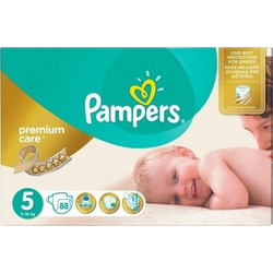 Pampers Premium Care Junior Πάνες No5 11-18kg 88τμχ