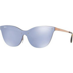 Ray-Ban RB3580N 9039/1U Γυναικεία Γυαλιά Ηλίου Cat Eye Μεταλλικά Μπλε με Μπλε Καθρέπτη Φακό