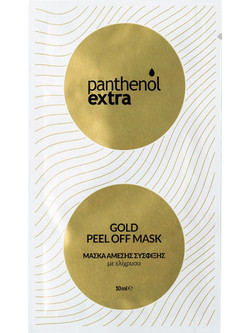 Medisei Panthenol Extra Gold Peel-Off Μάσκα Προσώπου για Καθαρισμό & Αντιγήρανση με Αλόη 10ml