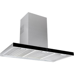 Teka DLH 986 T Απορροφητήρας Καμινάδα-Τζάκι 90cm Inox Μαύρος