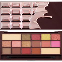 Makeup Revolution I Heart Chocolate Rose Gold Παλέτα Σκιών 22gr