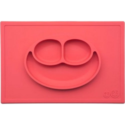 Ezpz Δίσκος & Πιάτο Σε Ένα Happy Mat In Coral