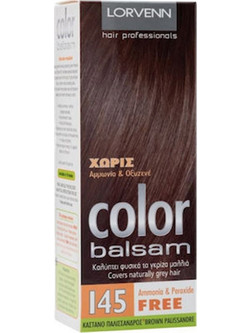Lorvenn Color Balsam 145 Καστανό Παλίσσανδρος Ημιμόνιμη Βαφή Μαλλιών Χωρίς Αμμωνία 60ml