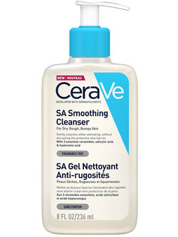 CeraVe SA Smoothing Cleanser Gel Καθαρισμού Προσώπου για Ακμή 236ml