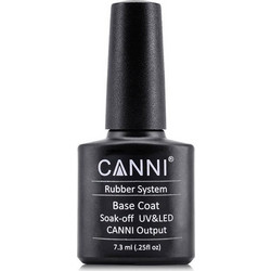 Canni Rubber Base Coat Glitter Ημιμόνιμο Βερνίκι Νυχιών 7.3ml