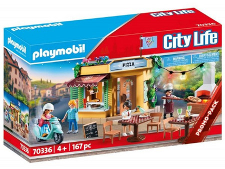 Playmobil City Life Pizzeria With Garden Restaurant για 4+ Ετών 70336