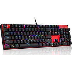 Motospeed Inflictor CK104 Μηχανικό Gaming Πληκτρολόγιο με Outemu Blue Διακόπτες RGB Black