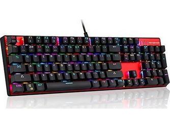 Motospeed Inflictor CK104 Μηχανικό Gaming Πληκτρολόγιο με Outemu Blue Διακόπτες RGB Black