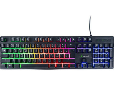 Lamtech LAM021325 Gaming Πληκτρολόγιο RGB Black