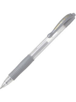 Pilot G-2 Στυλό Gel 0.7mm Μεταλλικό Ασημί