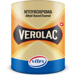 Vitex Verolac Ντουκόχρωμα Διαλύτου Ξύλου & Μετάλλου Λευκό Gloss 2.5lt