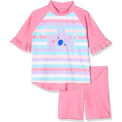 Speedo Koko Koala Αντηλιακό UV Παιδικό Μαγιό Σετ με Μπλούζα για Κορίτσι Ροζ 12400-D819