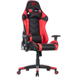 Havit Καρέκλα Gaming Δερματίνης με Ρυθμιζόμενα Μπράτσα Μαύρη Κόκκινη GC932