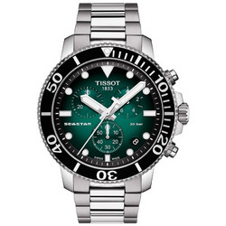 Tissot Seastar 1000 Ανδρικό Ρολόι Χρονογράφος με Ασημί Μεταλλικό Μπρασελέ T120.417.11.091.01