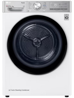 LG RH90V9AV2QR Στεγνωτήριο Ρούχων 9kg A+++ με Αντλία Θερμότητας
