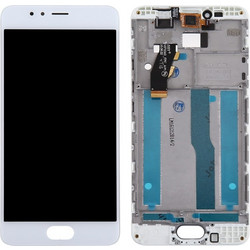 Γνήσιο Original Meizu M5s / Meilan 5s LCD Display Screen Οθόνη + Touch Screen Digitizer Μηχανισμός Αφής + Frame Πλαίσιο White