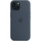Apple Silicone Case with MagSafe Back Cover Storm Blue (iPhone 15)