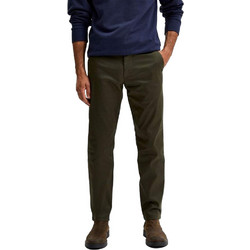 Selected Ανδρικό Παντελόνι Κουστουμιού Joggers Ελαστικό Slim Εφαρμογή Κυπαρισσί 16080542