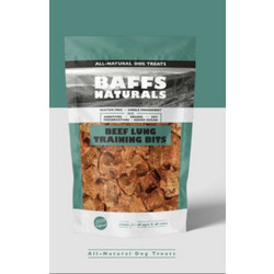 Baffs Naturals Gluten & Grain Free with Beef Lung Training Bits 100gr