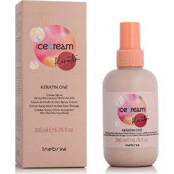 Inebrya Ice Cream Keratin One Leave In Conditioner Spray για Επανόρθωση 200ml