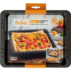 Decora Ορθογώνιο Ταψί Πίτσας Αντικολλητική Επίστρωση 28.5x23x4cm