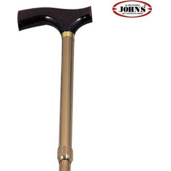 John's Μπαστούνι Μονόποδο Ξύλινο Πτυσσόμενο 80-92cm Καφέ 26101
