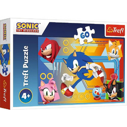Παιδικό Puzzle Trefl Sonic in Action 60 Κομμάτια