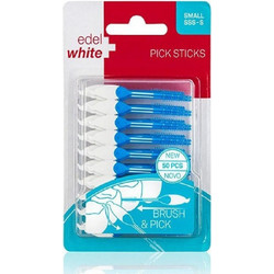 Edel White Pick Sticks Μεσοδόντια Βουρτσάκια & Οδοντογλυφίδες Μπλε 50τμχ