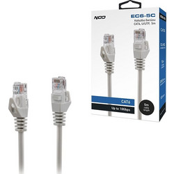 NOD U/UTP Cat.6 Καλώδιο Δικτύου Ethernet 5m Grey EC6-5C