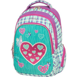 Polo Spirit Heart Σχολική Τσάντα Πλάτης Δημοτικού Μωβ 901048-8293