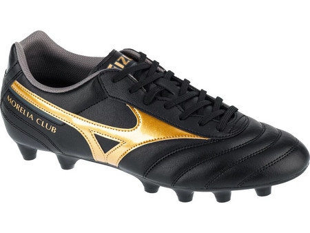 Mizuno Morelia II Club FG P1GA231650 Ποδοσφαιρικά Παπούτσια Με Τάπες Μαύρα Χρυσά