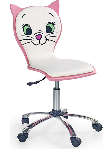 Diommi Kitty Καρέκλα Γραφείου Παιδική Ροζ Λευκή 60-21401