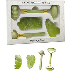 Gaia Products Jade Roller με Πέτρα Νεφρίτη & Gua Sha